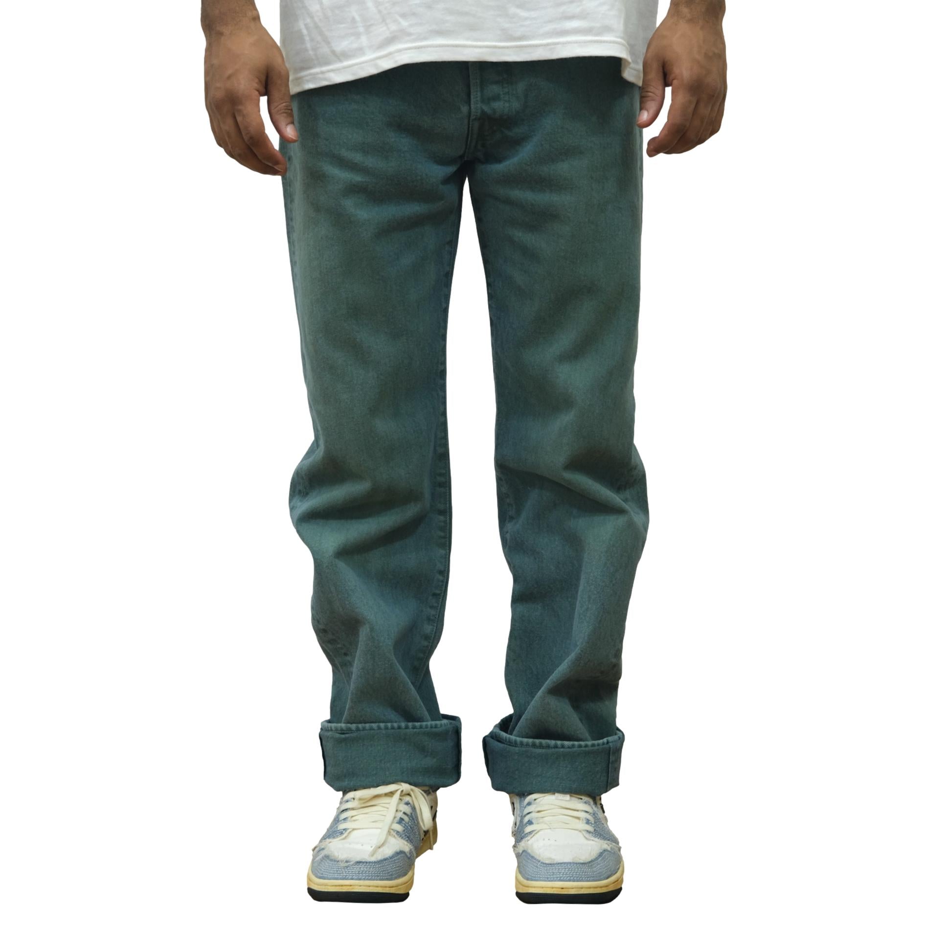 [Pre-Order] Studio D'Artisan "Indigo Green" Selvedge Jeans (Regular Straight)