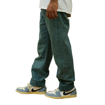 [Pre-Order] Studio D'Artisan "Indigo Green" Selvedge Jeans (Regular Straight)