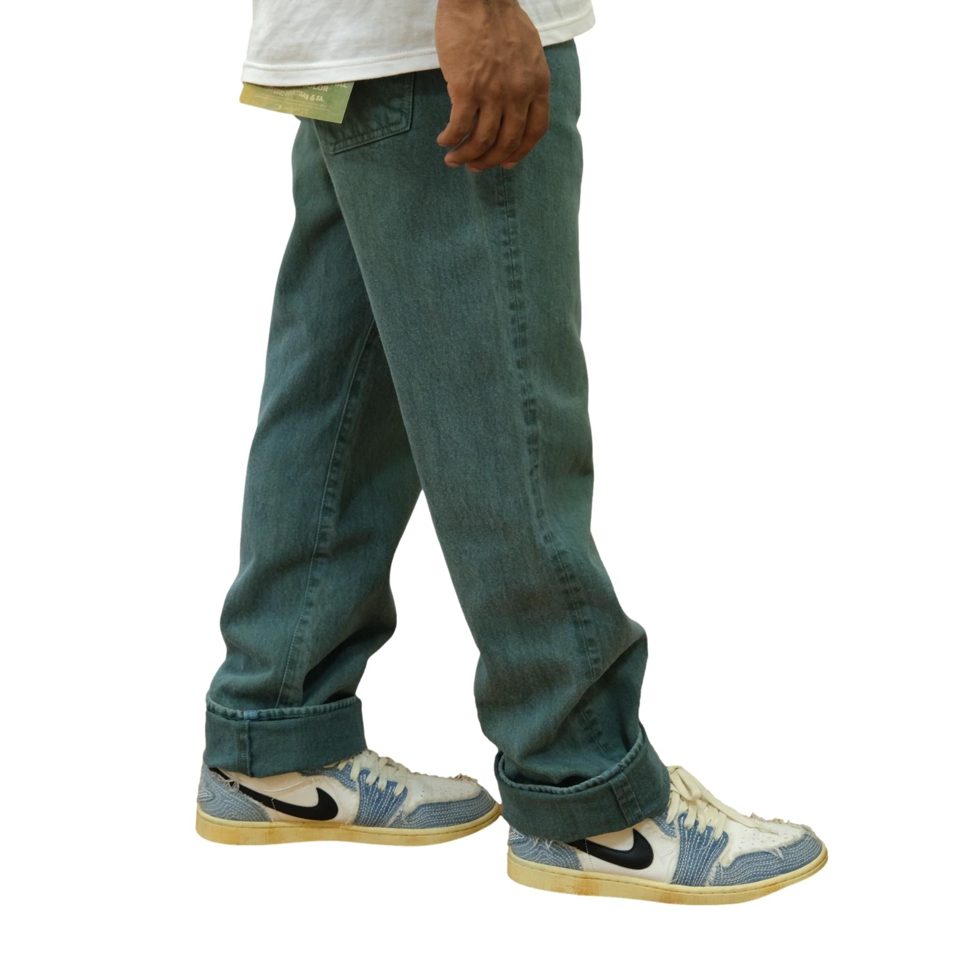 [Pre-Order] Studio D'Artisan "Indigo Green" Selvedge Jeans (Regular Straight)