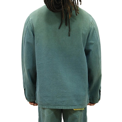 [Pre-Order] Studio D'Artisan "Indigo. Green" Herringbone Military Coverall