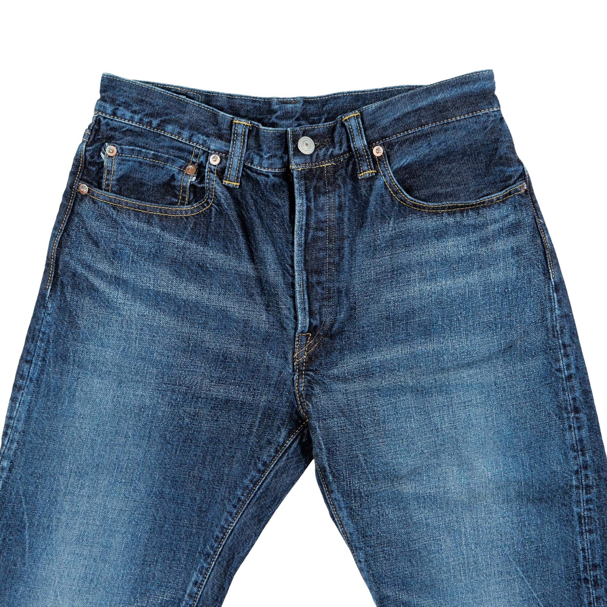 Omoto Denim "2 Year Wash" Distressed 13.5oz. Selvedge Jeans (Slim Straight)