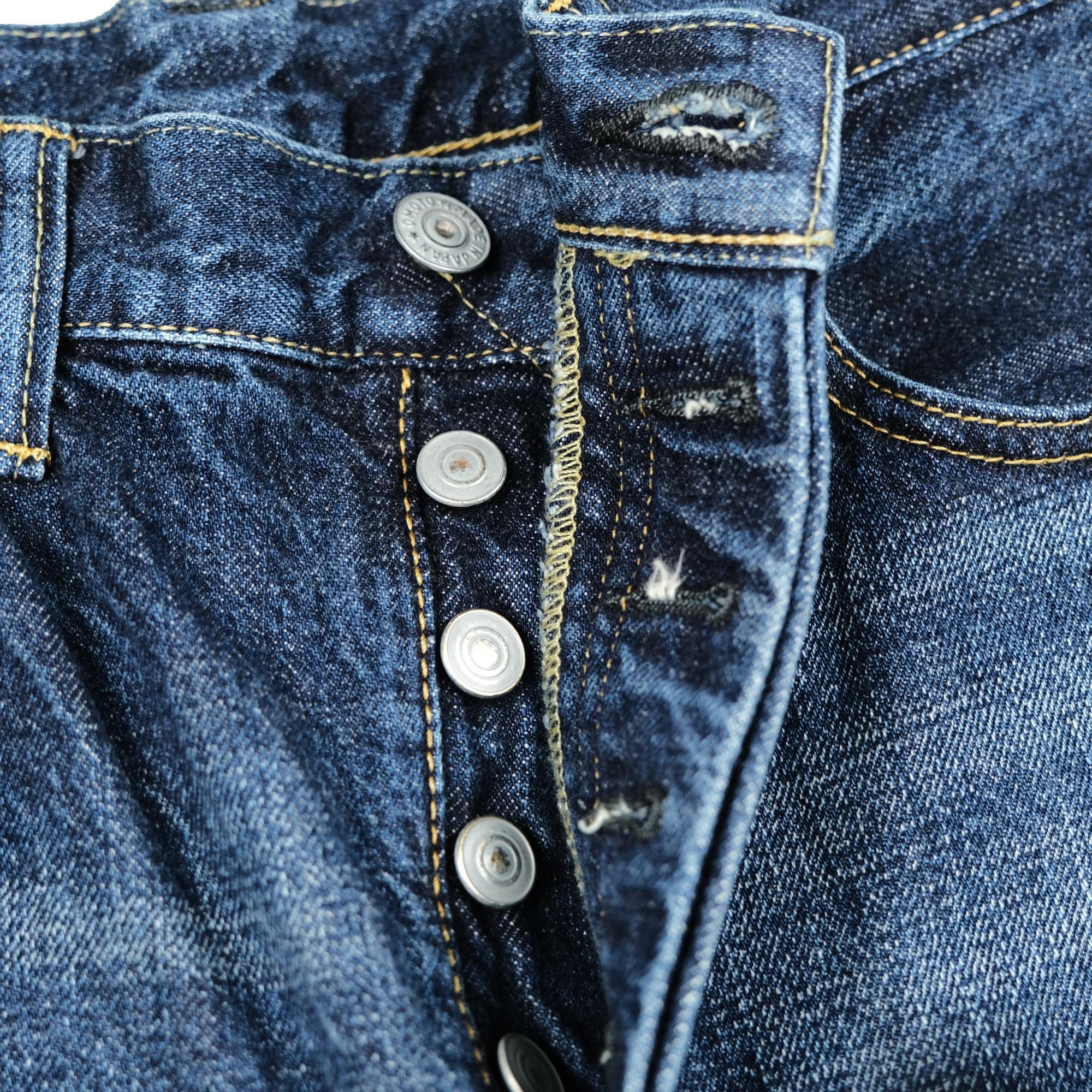 Omoto Denim "2 Year Wash" Distressed 13.5oz. Selvedge Jeans (Slim Straight)