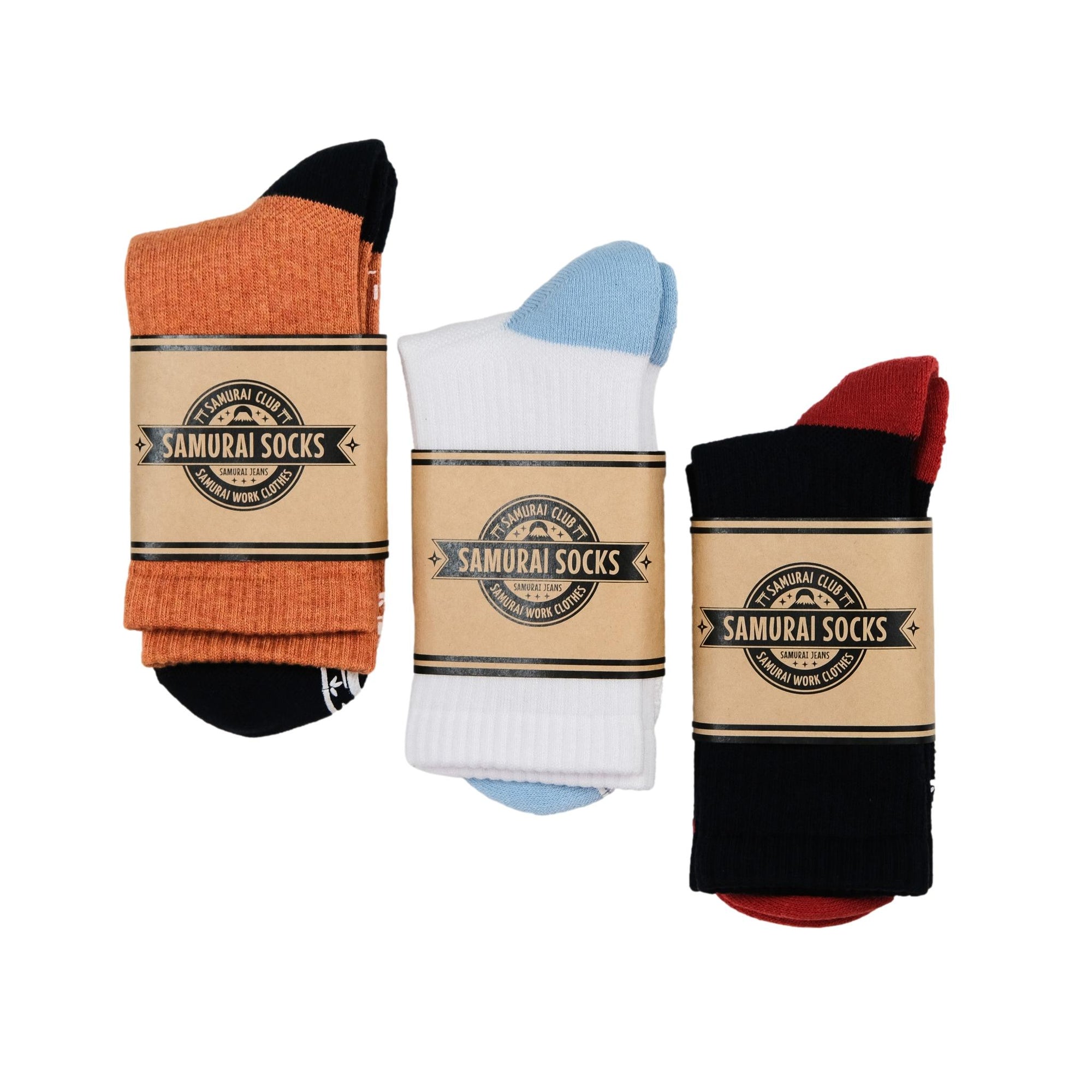 Samurai Jeans SJKS25-NEL Embroidered Crew Socks