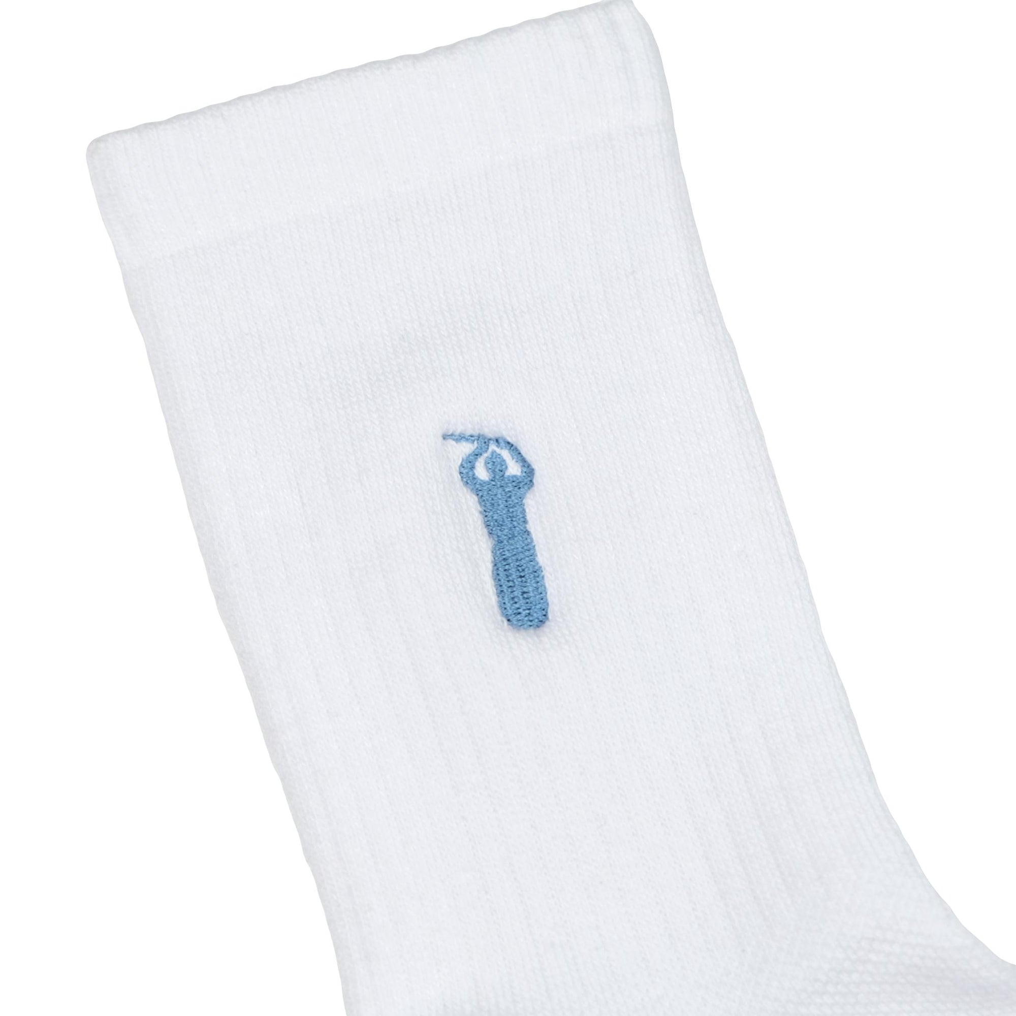 Samurai Jeans SJKS25-NEL Embroidered Crew Socks