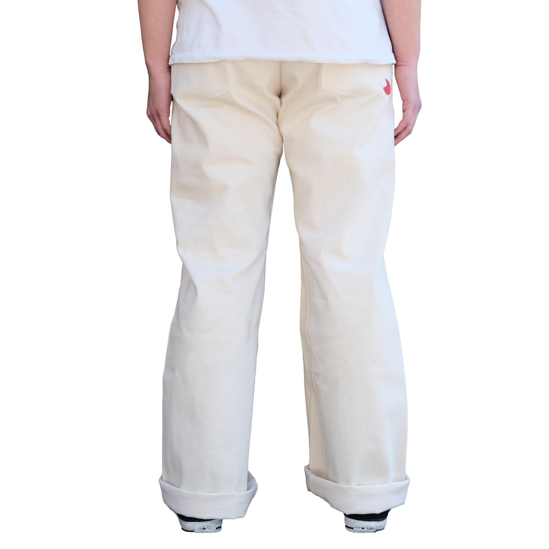 Plest "101" Ecru Selvedge Denim Jeans