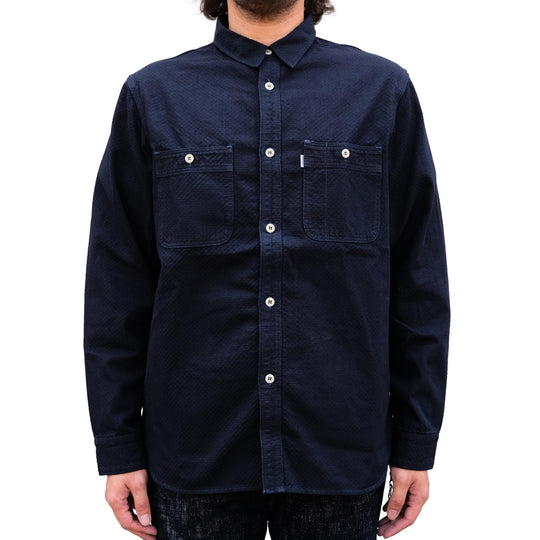 Omoto Denim "Ichimatsu" Indigo Selvedge Work Shirt