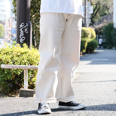Plest "101" Ecru Selvedge Denim Jeans