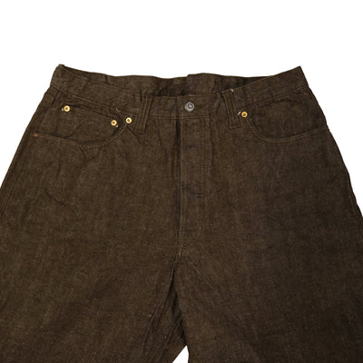 Samurai Jeans S310BRX "Kanoko" Brown Selvedge Denim Jeans (Wide Straight)
