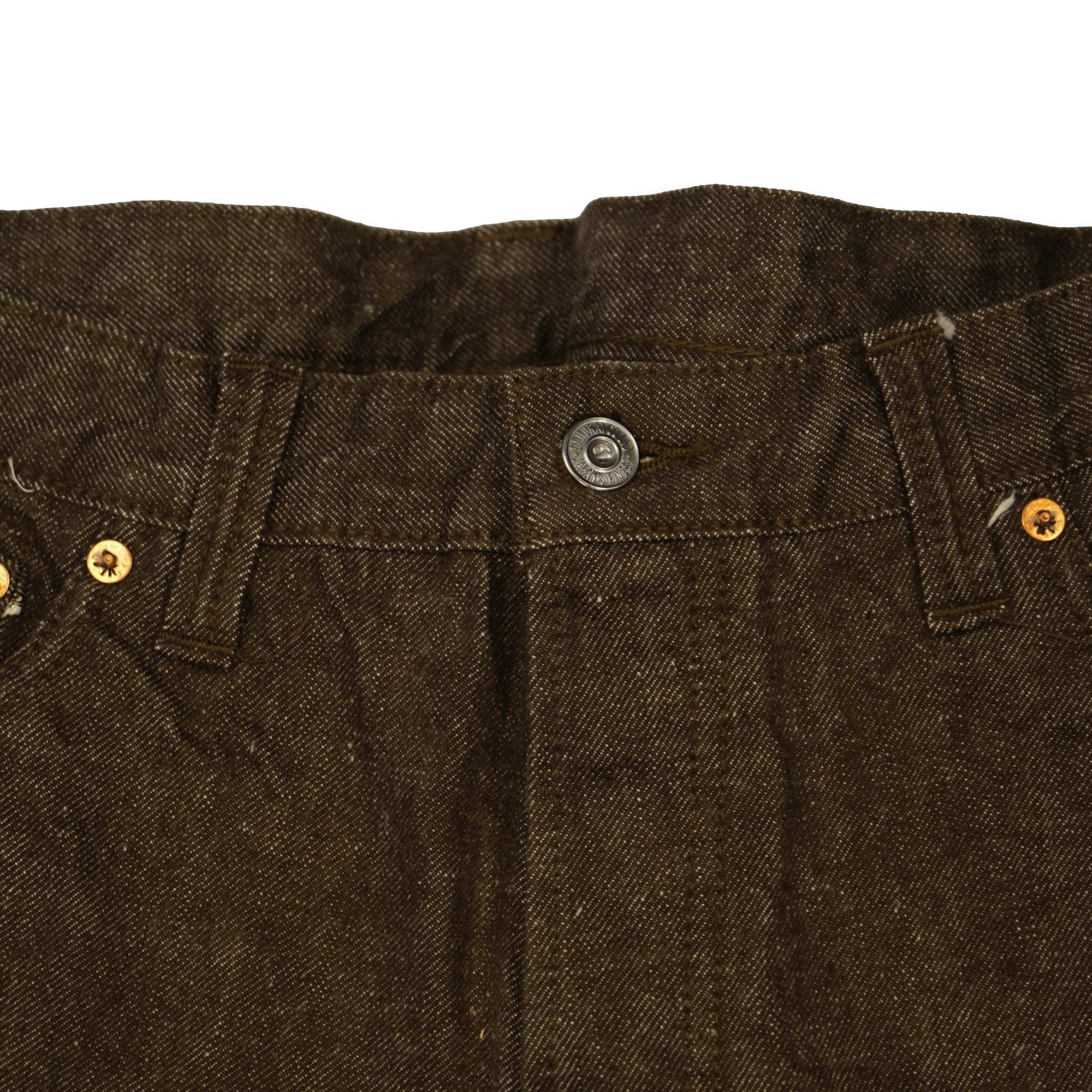Samurai Jeans S310BRX "Kanoko" Brown Selvedge Denim Jeans (Wide Straight)