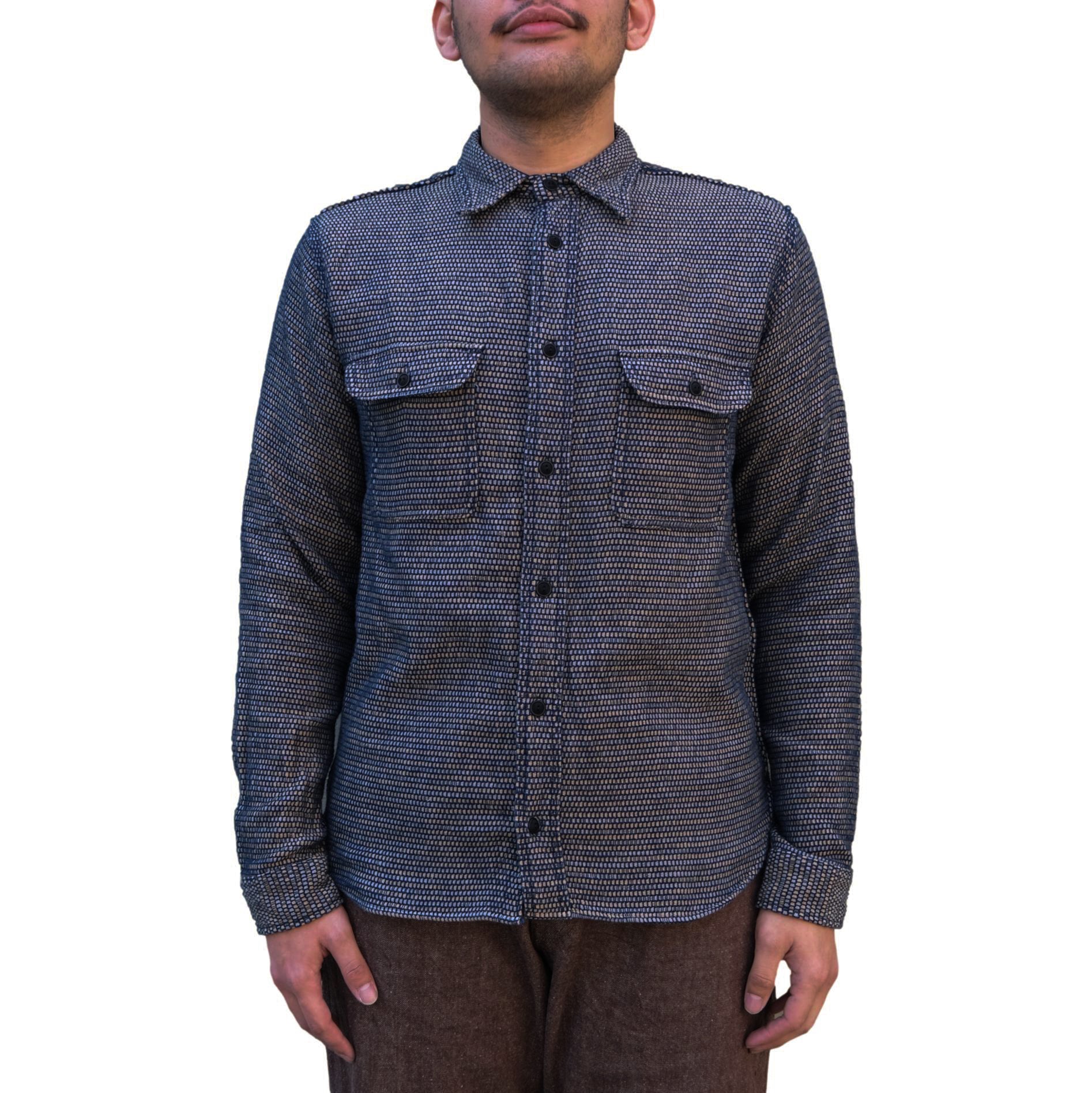 Samurai Jeans SSS26-NRS "Noragi Sashiko" Work Shirt