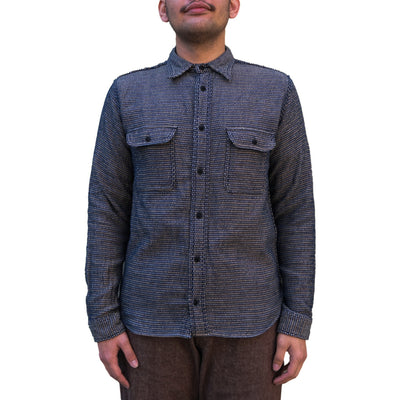 Samurai Jeans SSS26-NRS "Noragi Sashiko" Work Shirt