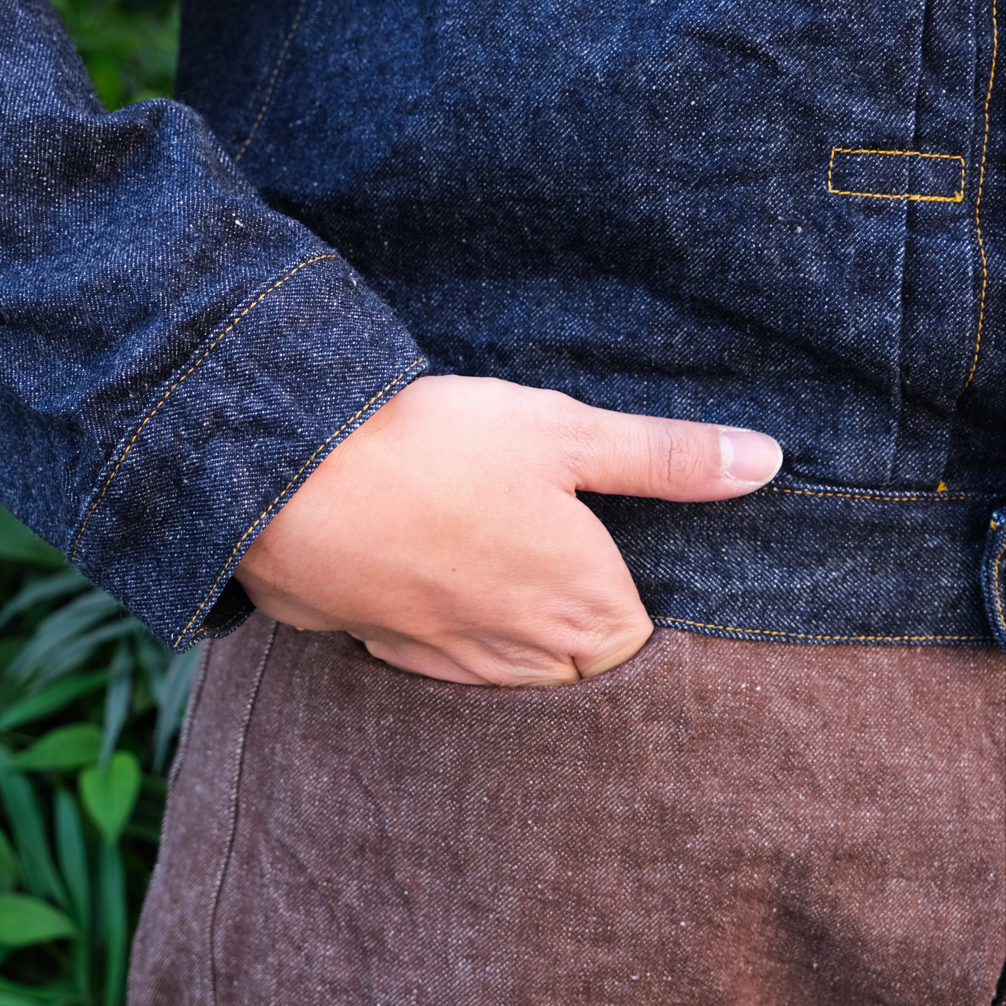 Samurai Jeans S310BRX "Kanoko" Brown Selvedge Denim Jeans (Wide Straight)