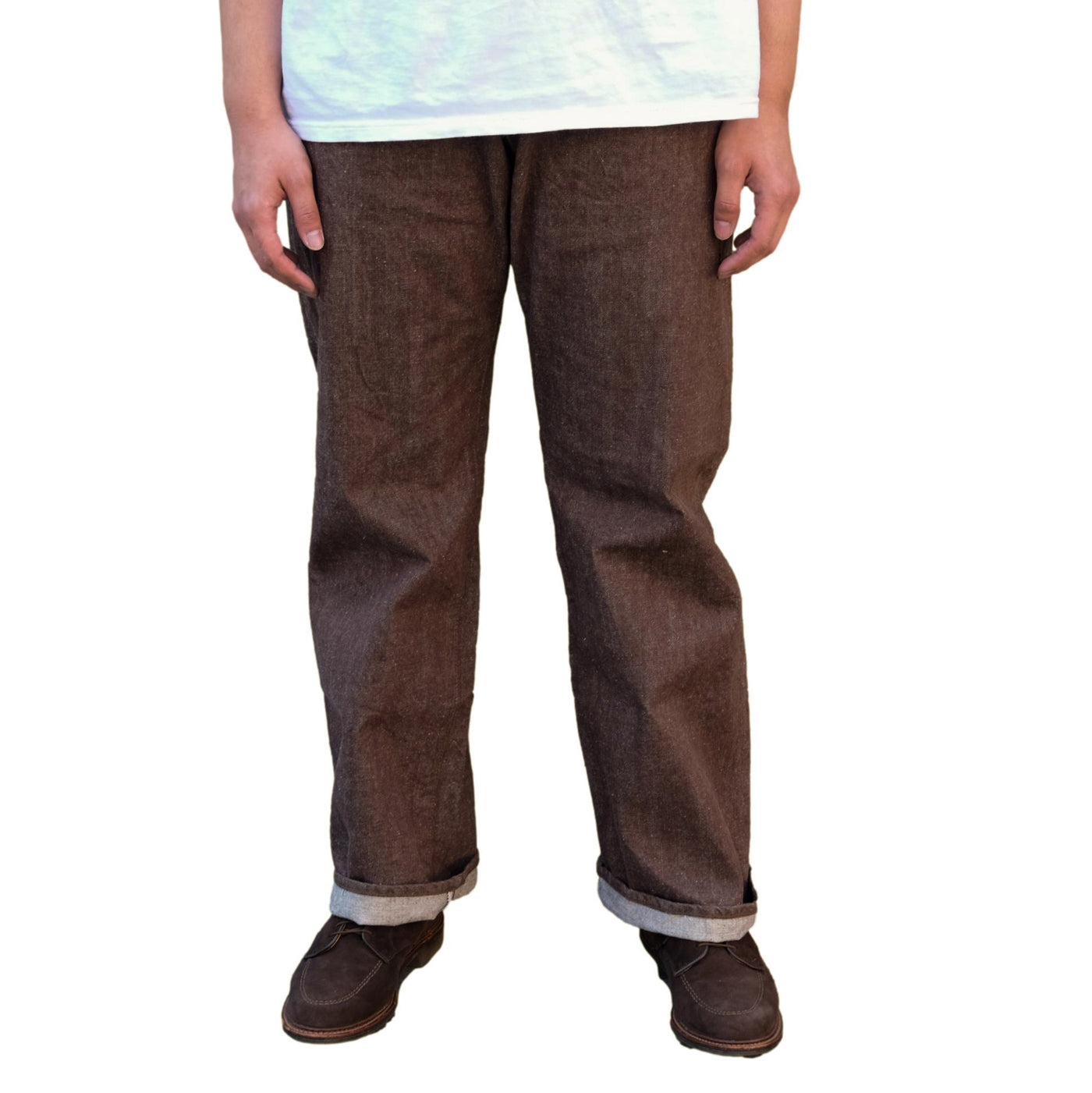 Samurai Jeans S310BRX "Kanoko" Brown Selvedge Denim Jeans (Wide Straight)