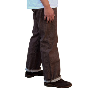 Samurai Jeans S310BRX "Kanoko" Brown Selvedge Denim Jeans (Wide Straight)