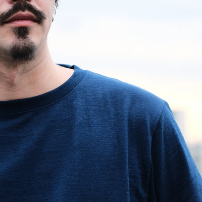 Terroir Natural Indigo Dyed Tee - Okayama Denim