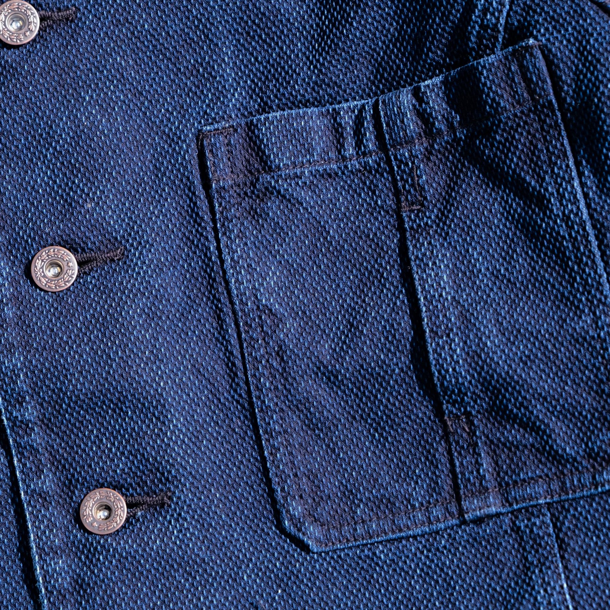 Soundman "Fender" Indigo Sashiko Engineer Jacket - Okayama Denim