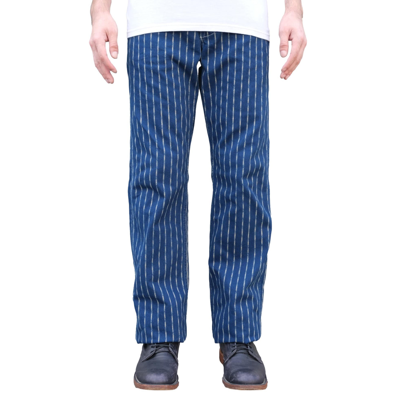 Studio D'Artisan Indigo "Ring Wabash" Pants (Wide Straight)