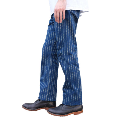 Studio D'Artisan Indigo "Ring Wabash" Pants (Wide Straight)