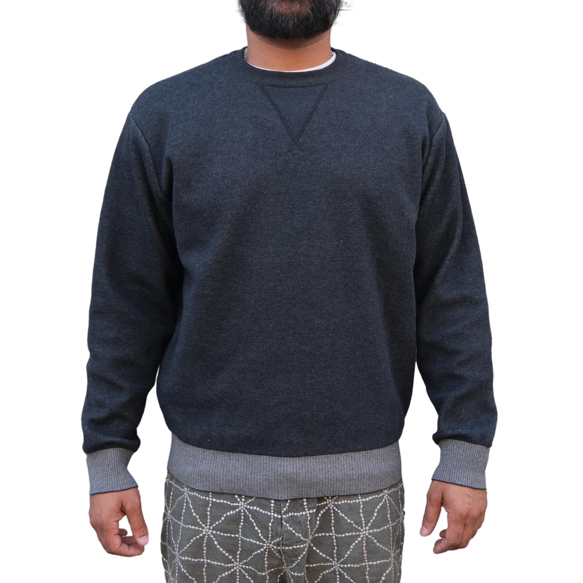 Studio D'Artisan Loopwheel Crewneck Sweatshirt (Black)
