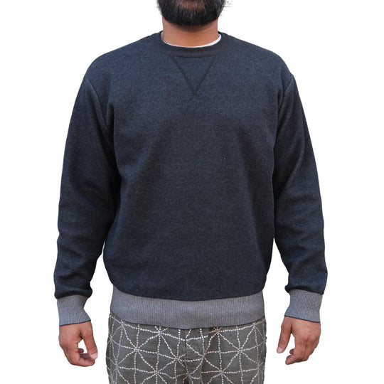 Studio D'Artisan Loopwheel Crewneck Sweatshirt (Black)