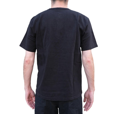 Studio D'Artisan 8213 Loopwheel Henley (Charcoal Black)