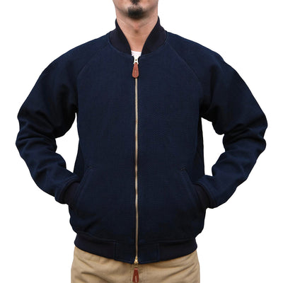 OD+SDA "Kasezome" Indigo x Dorozome Sashiko Selvedge Bomber Jacket