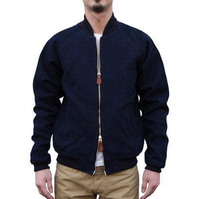 OD+SDA "Kasezome" Indigo x Dorozome Sashiko Selvedge Bomber Jacket