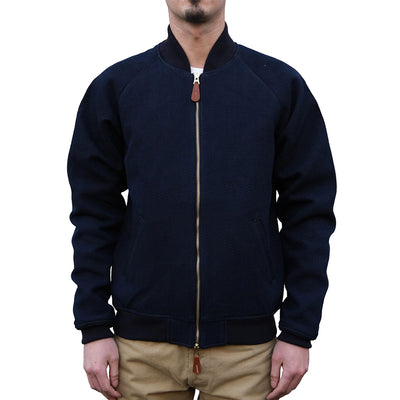 OD+SDA "Kasezome" Indigo x Dorozome Sashiko Selvedge Bomber Jacket