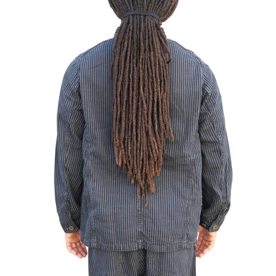 Fullcount Black Hickory Stripe Chore Jacket