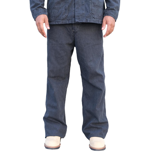 Fullcount Black Hickory Stripe Work Pants