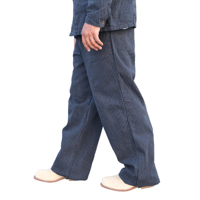 Fullcount Black Hickory Stripe Work Pants