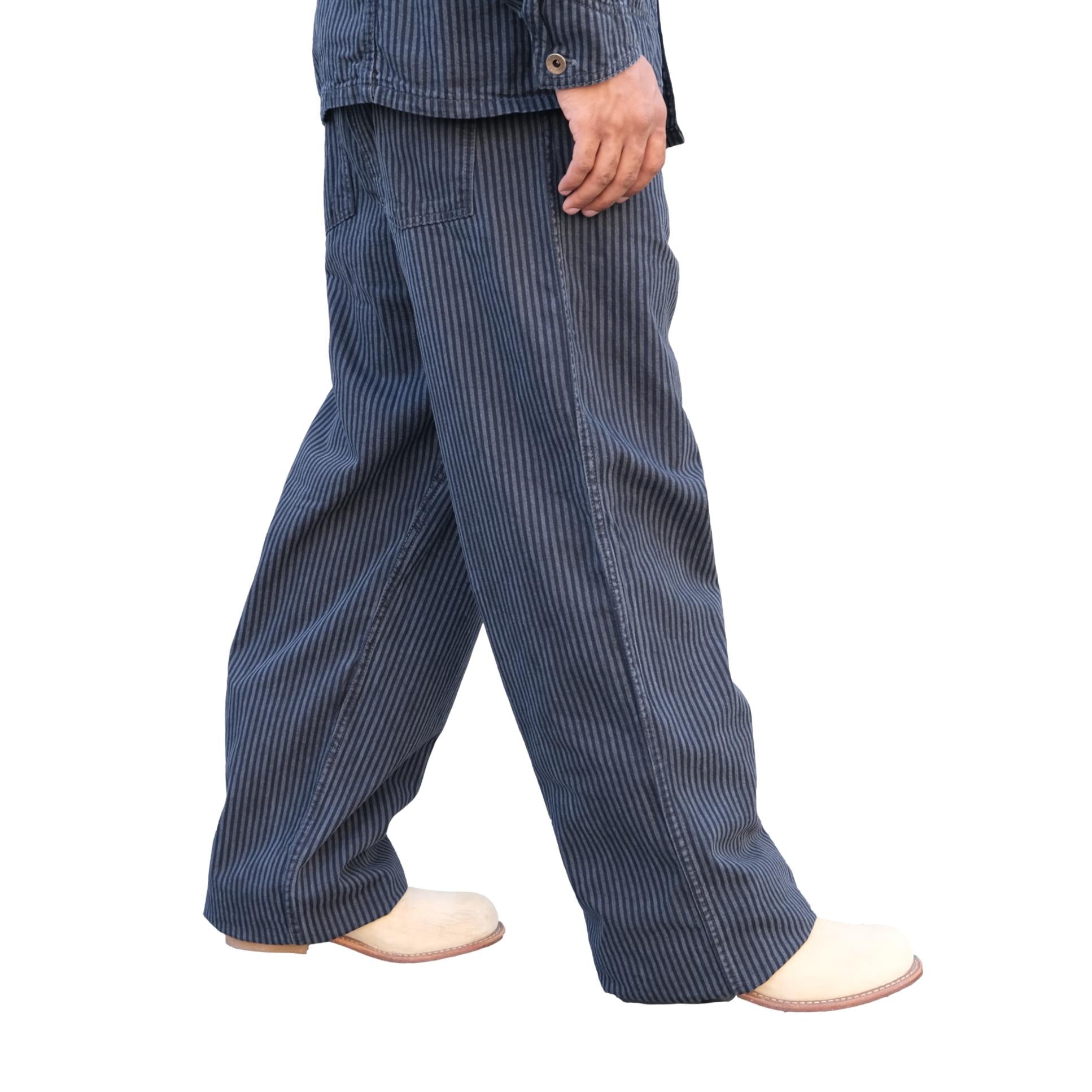 Fullcount Black Hickory Stripe Work Pants