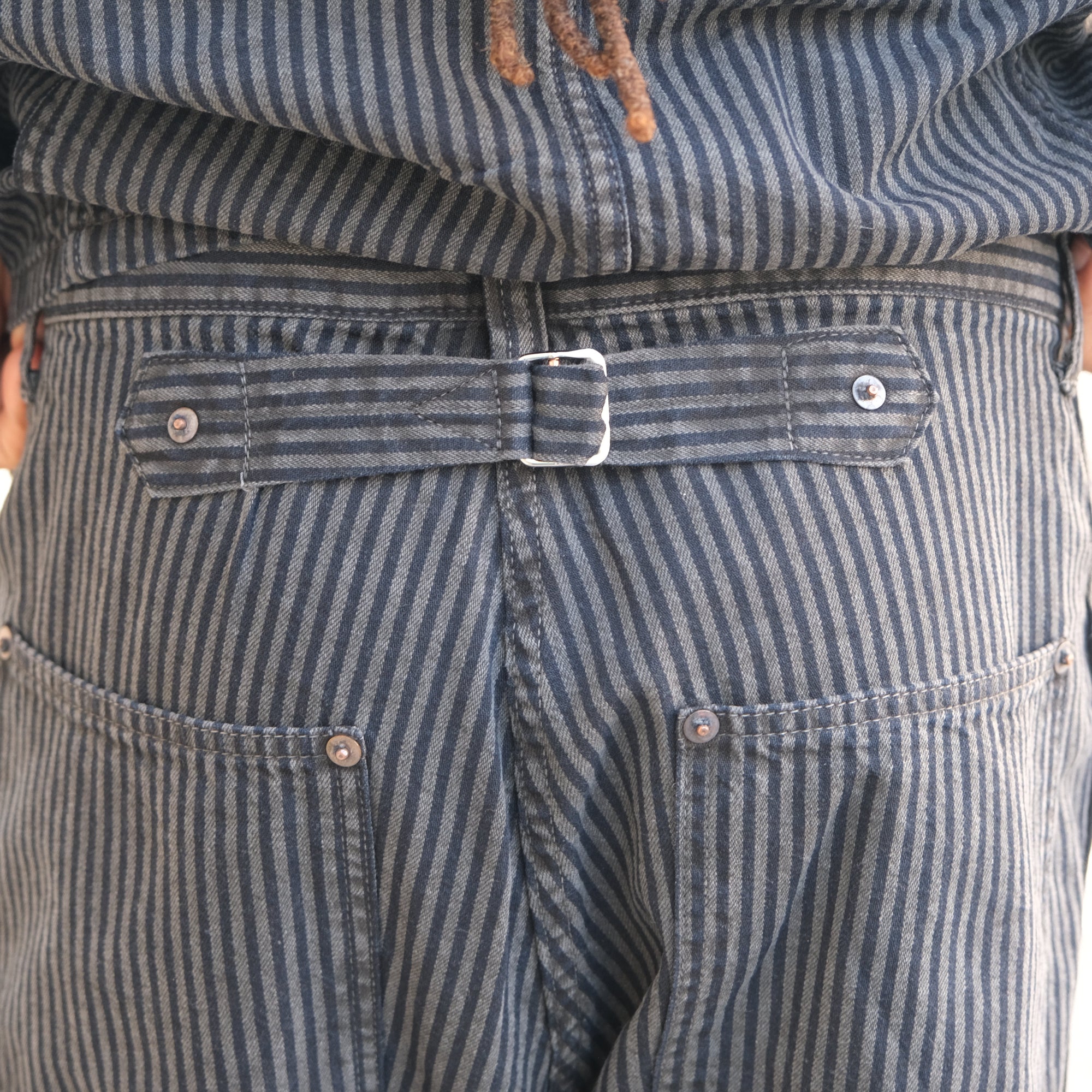 Fullcount Black Hickory Stripe Work Pants