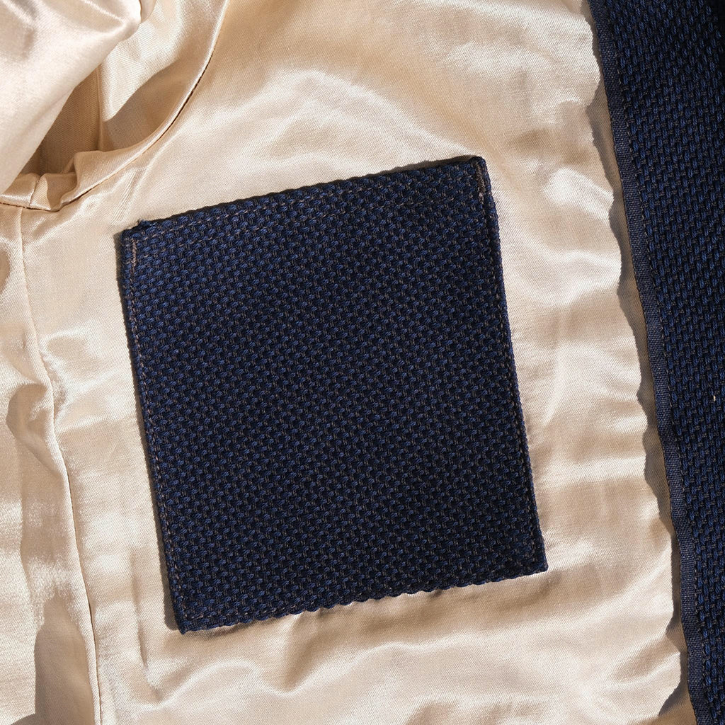 OD+SDA "Kasezome" Indigo x Dorozome Sashiko Selvedge Bomber Jacket