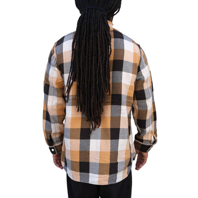 Fullcount Check Flannel Work Shirt (Beige)