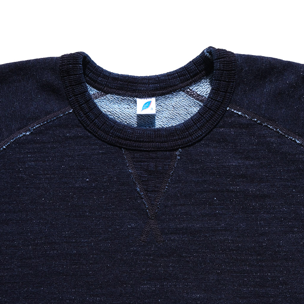 Pure Blue Japan Indigo Dyed Crewneck Sweatshirt