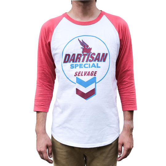 Studio D'Artisan "Gasoline" Logo Print 3/4 Length Sleeve Tee