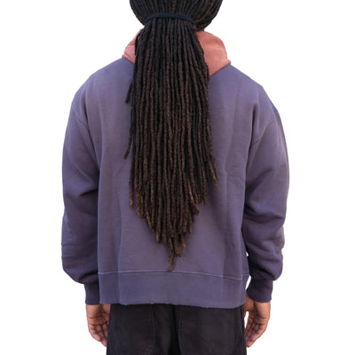 Fullcount "Fading" Loopwheel Hooded Sweatshirt (Egg x Bordeaux)