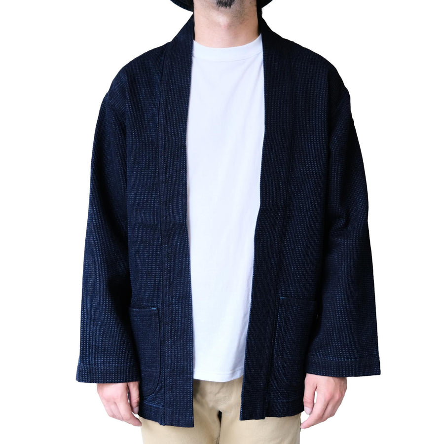 Omoto Denim 12oz. Indigo Cube Sashiko Happi