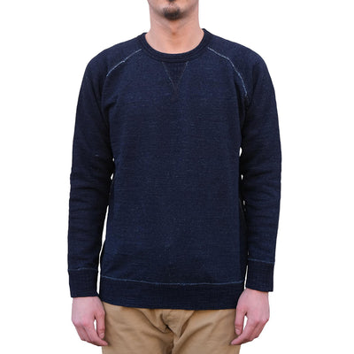 Pure Blue Japan Indigo Dyed Crewneck Sweatshirt