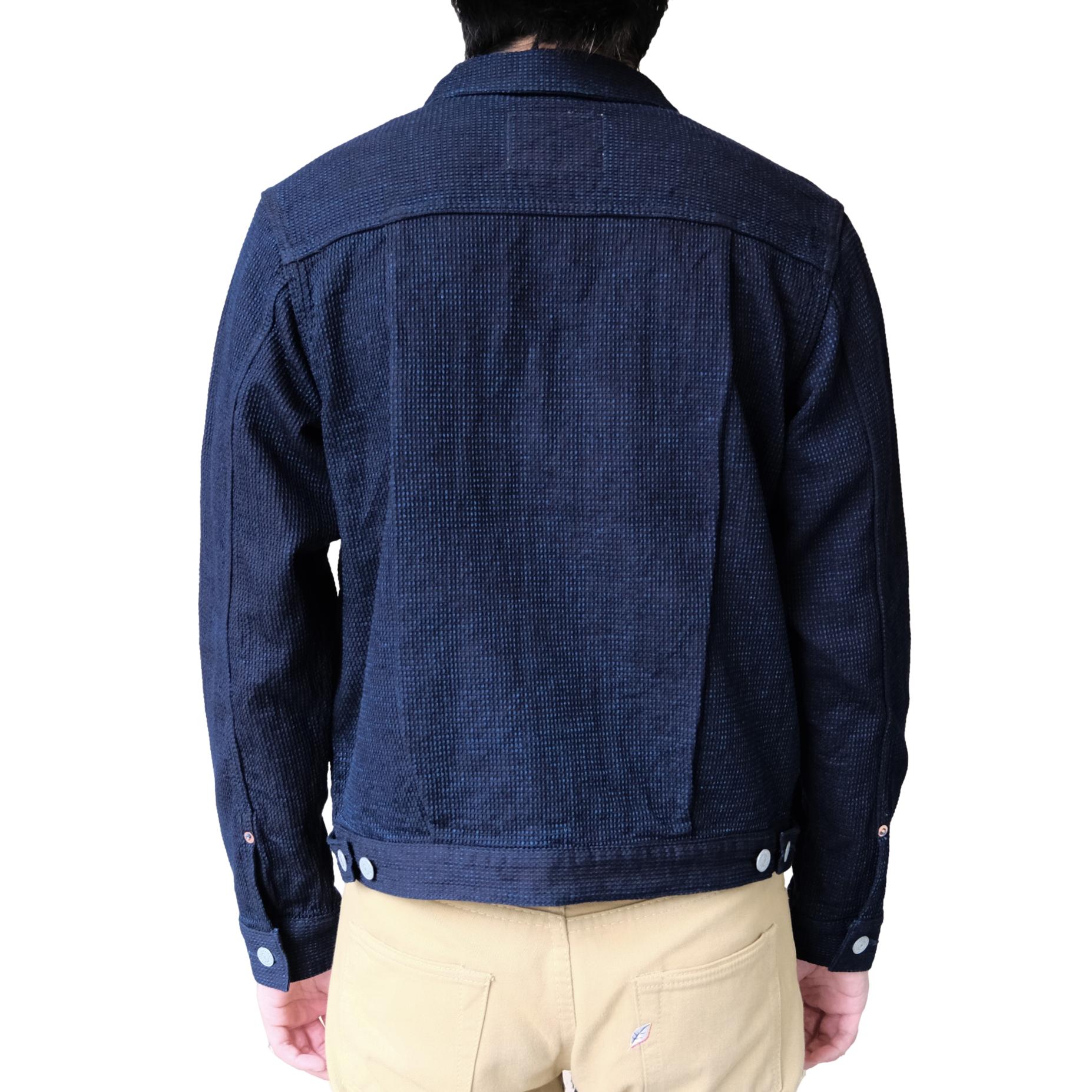 Omoto Denim 12oz. Indigo Cube Sashiko Type 2 Jacket
