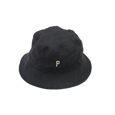 Coop Design Store Charcoal French Linen Reversible Bucket Hat