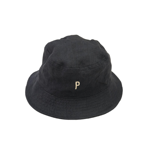 Coop Design Store Charcoal French Linen Reversible Bucket Hat