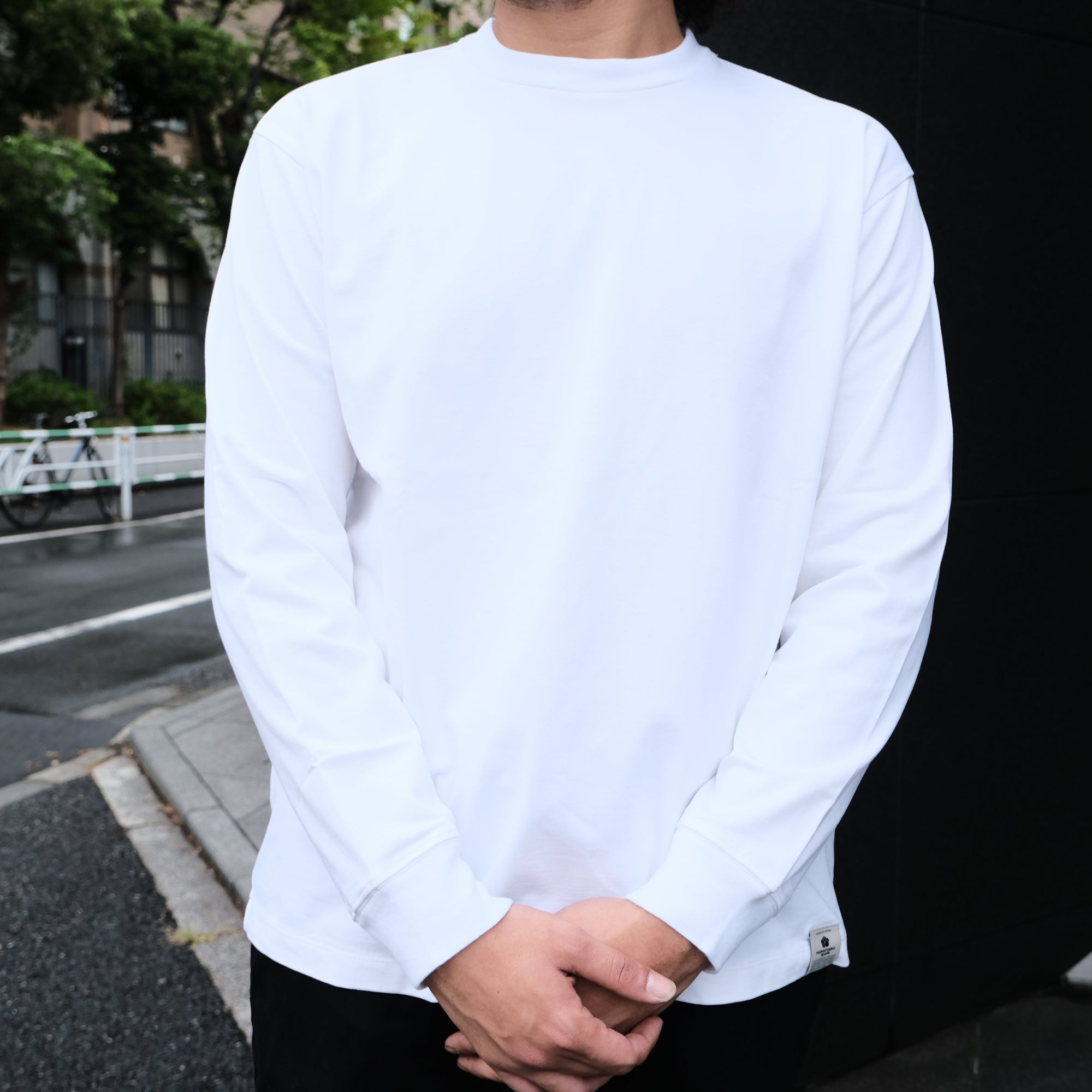 masahito Momotaro Suvin Gold GTB L/S Tee (Black) - Okayama Denim