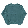 Loop & Weft Shadow Border Big Seed Stitch Knit Boatneck Pullover (Green)