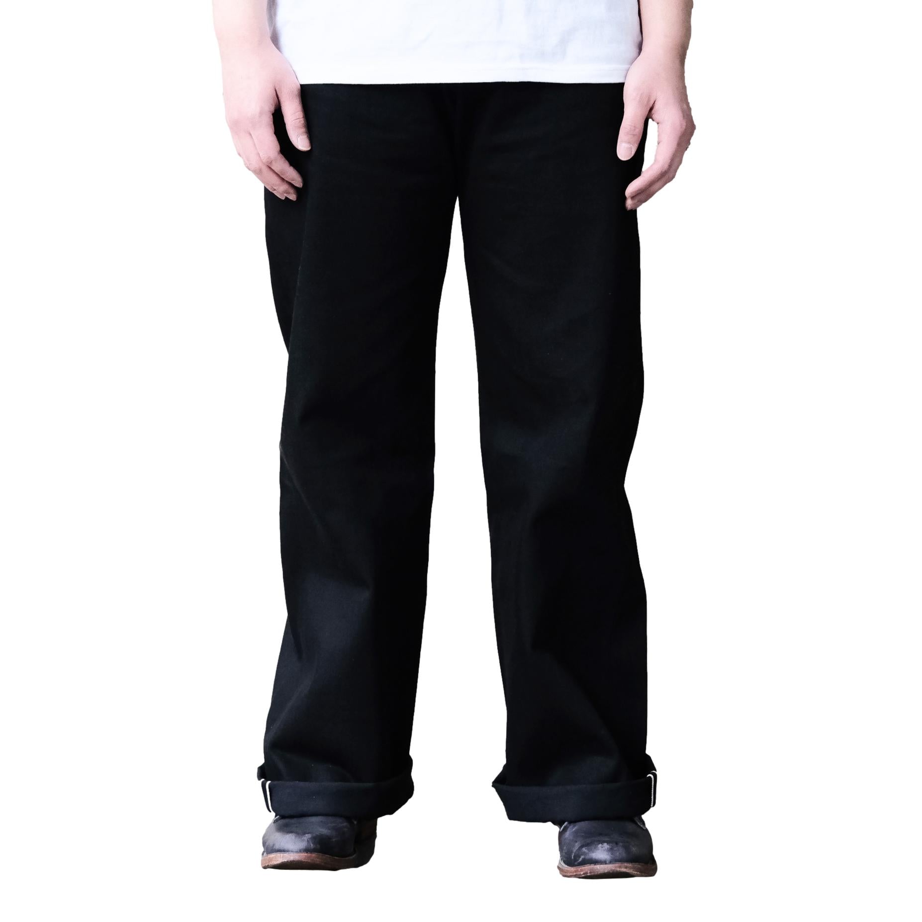 Plest "101" Black Selvedge Denim Jeans