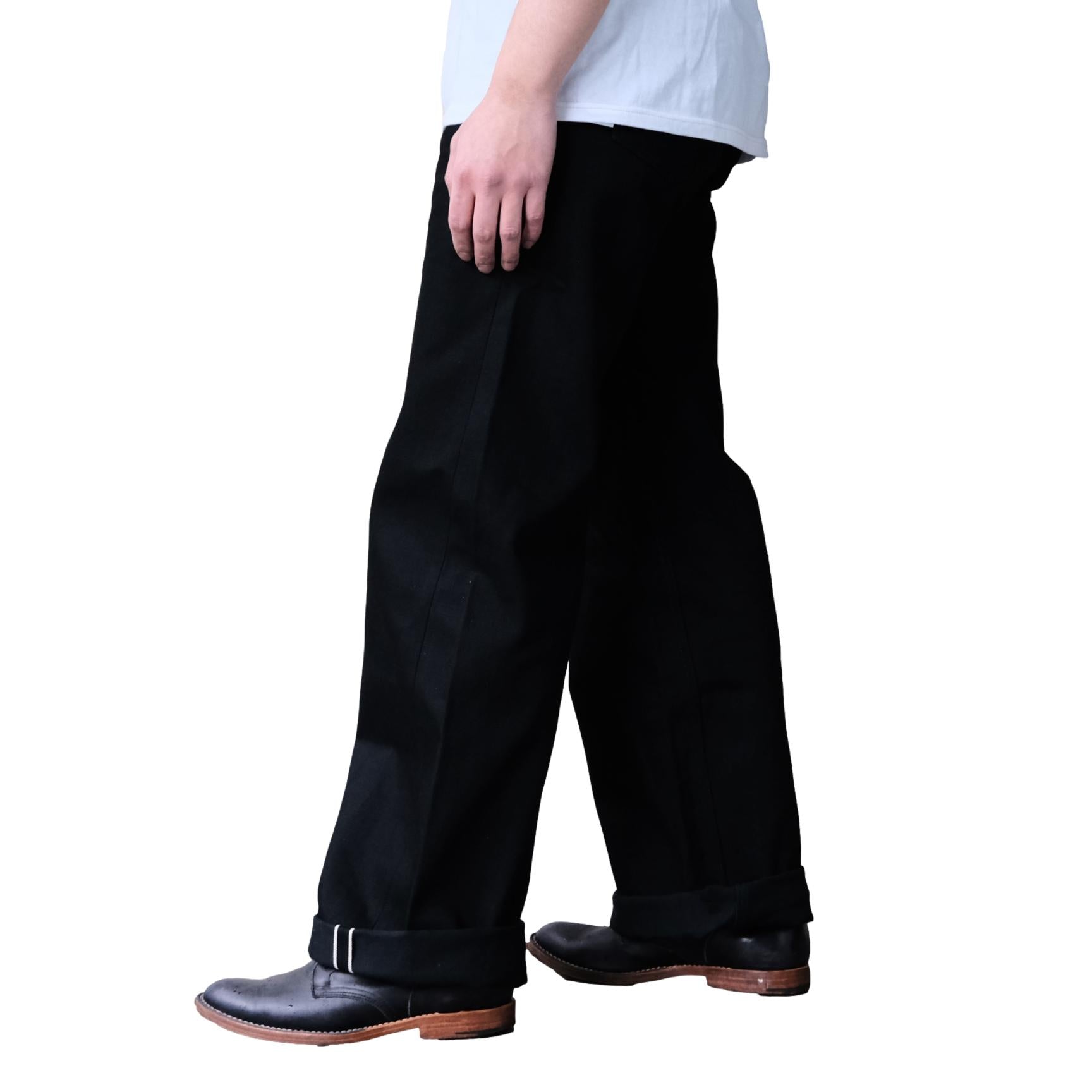 Plest "101" Black Selvedge Denim Jeans