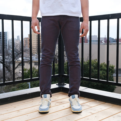 OD+PBJ Indigo x Kakishibu Sashiko Selvedge Pants (Relaxed Tapered)