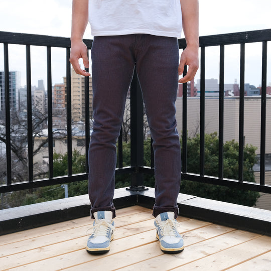 OD+PBJ Indigo x Kakishibu Sashiko Selvedge Pants (Relaxed Tapered)