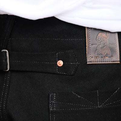 Plest "101" Black Selvedge Denim Jeans